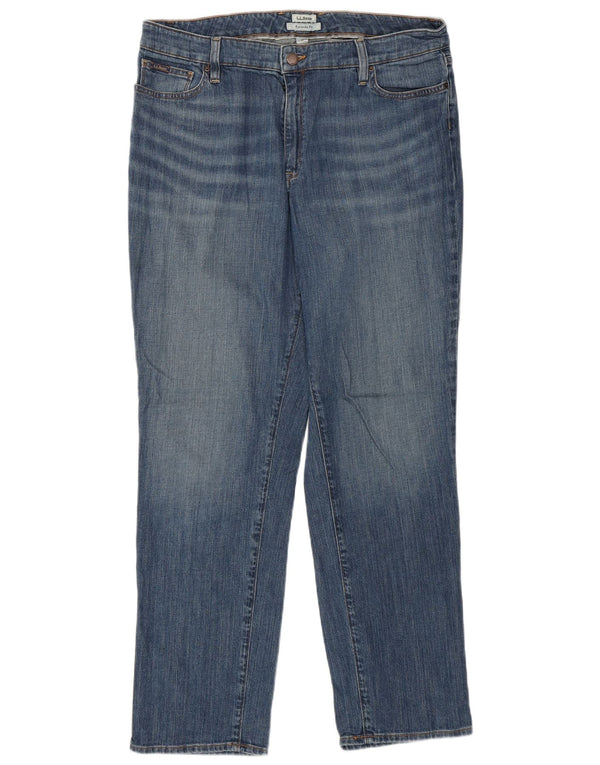 Женские прямые джинсы L.L.BEAN любимого кроя США 14 XL W36 L30 синие