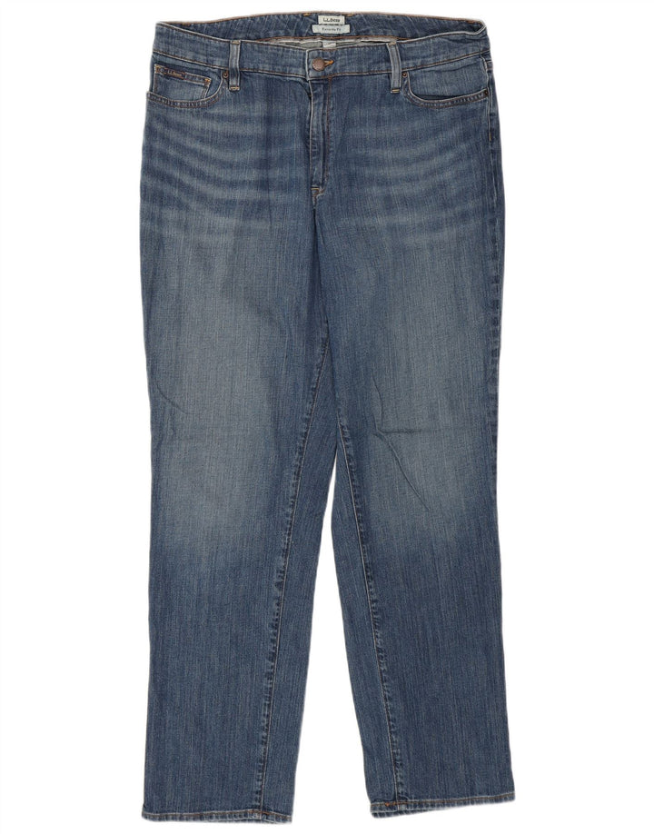 Женские прямые джинсы L.L.BEAN любимого кроя США 14 XL W36 L30 синие