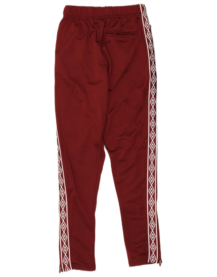 Umbro Мужские спортивные брюки с графическим рисунком, маленькие бордовые, полиэстер
