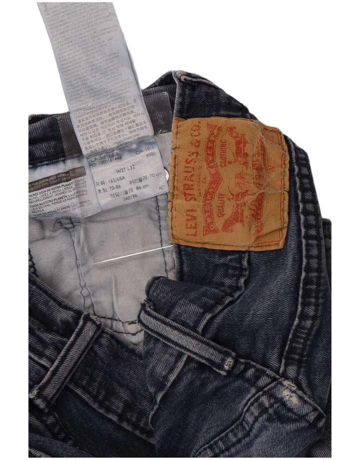 Женские узкие джинсы LEVI'S W27 L32 Синие, хлопок