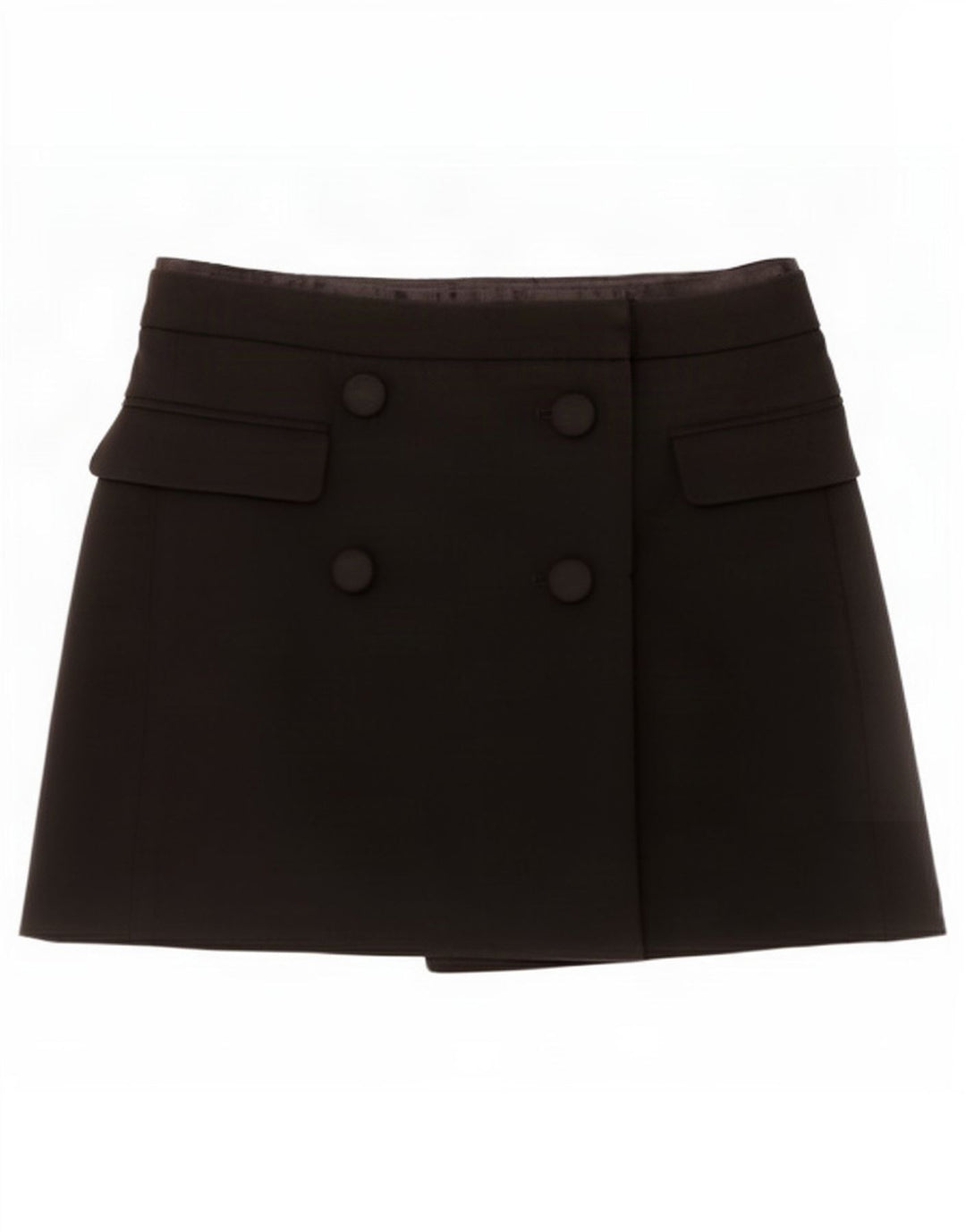 Женская мини-юбка с запахом Zara, маленькая W26, черная