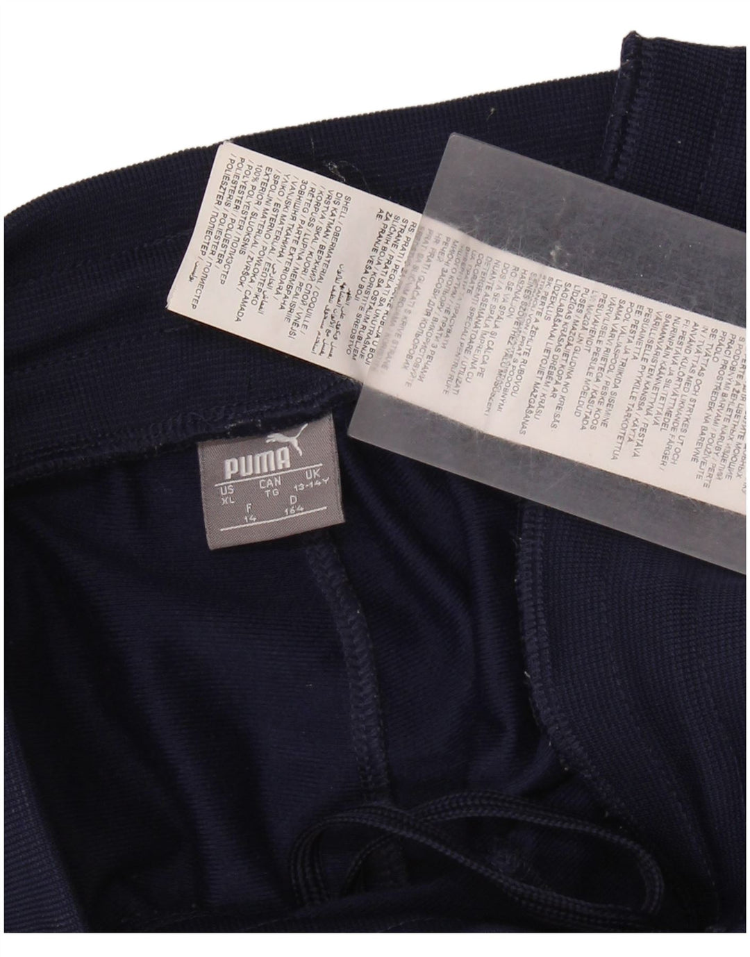 Спортивный костюм PUMA для мальчиков с графическим рисунком Брюки-джоггеры 13–14 лет Темно-синие