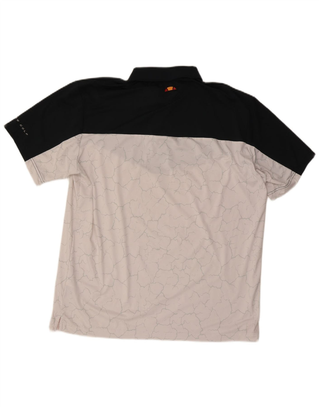 Мужская рубашка-поло Ellesse XL, полиэстер белого цвета с цветными блоками