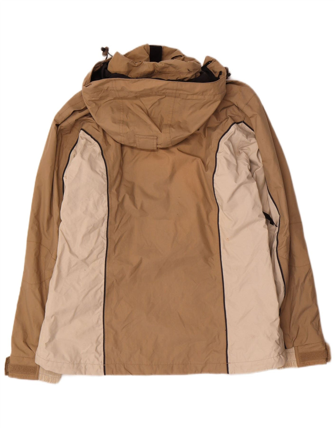 Женская дождевик с капюшоном Helly Hansen UK 14, средний бежевый, нейлон с цветными блоками