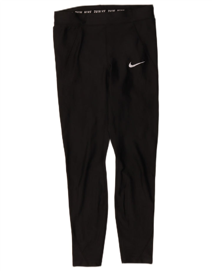 Женские леггинсы Nike Dri Fit UK 10, маленькие черные