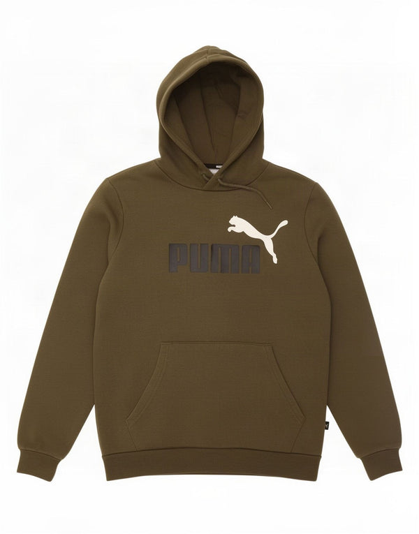 Мужской джемпер с капюшоном Puma, маленький цвет хаки, хлопок