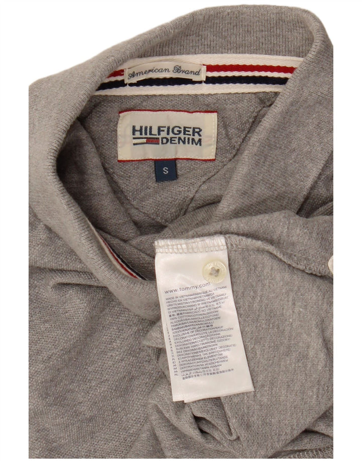 Мужская рубашка-поло TOMMY HILFIGER, маленькая серая, хлопок