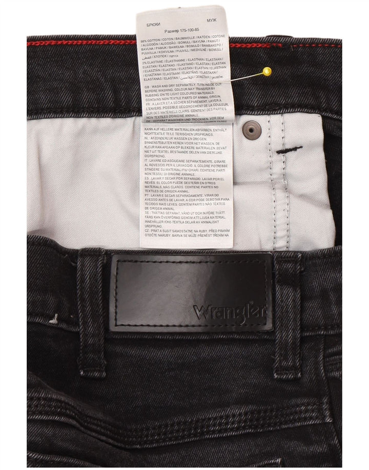 Мужские прямые джинсы Wrangler W34 L32, серый хлопок