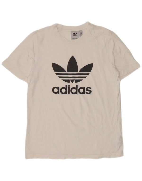 Мужская футболка Adidas с рисунком, маленький белый хлопок