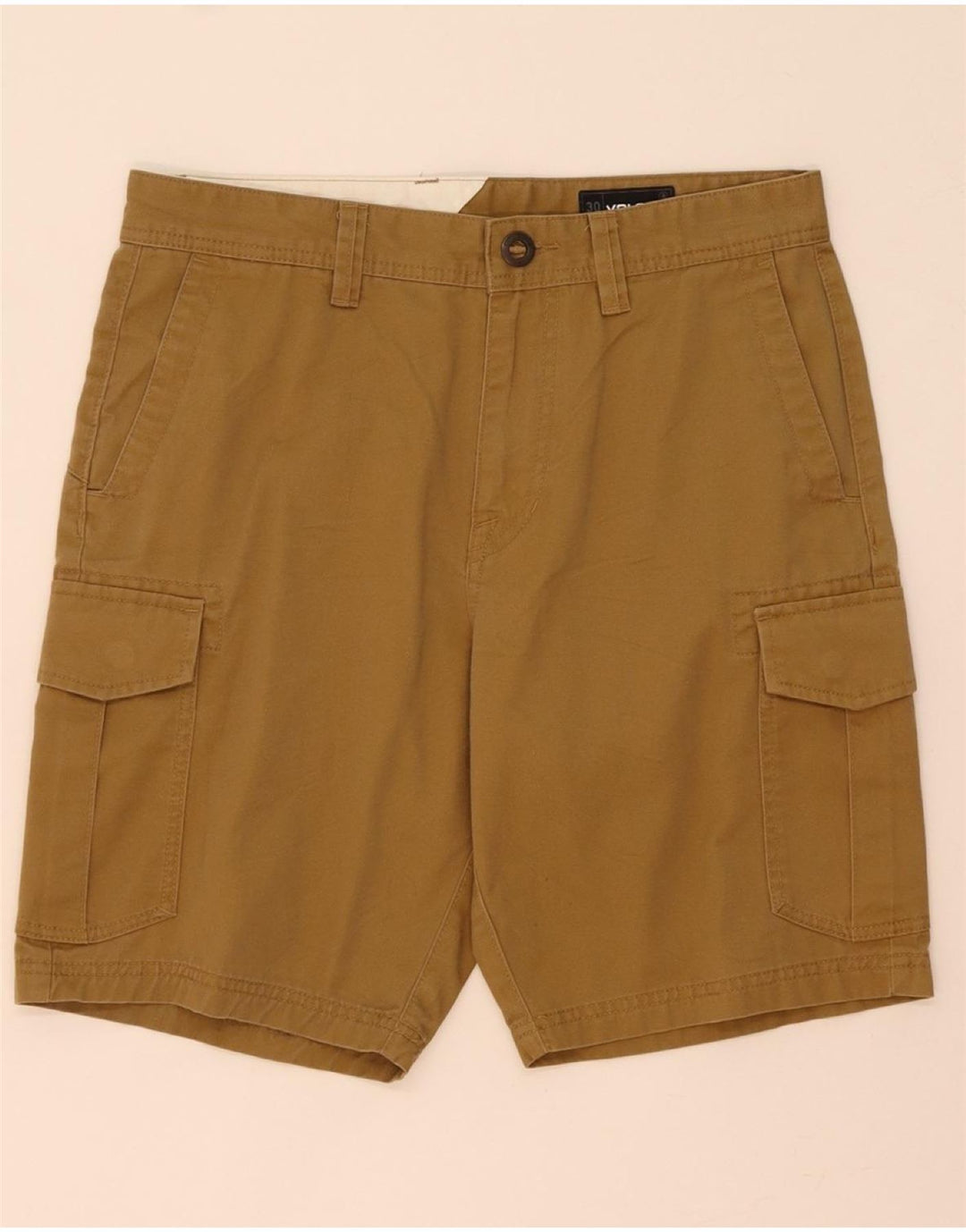 VOLCOM Mens Cargo Shorts W30 Medium  Brown Cotton Vintage Volcom and Second-Hand Volcom from Messina Hembry 