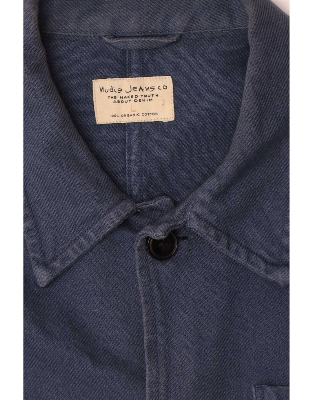 Мужская куртка Nudie Jeans UK 40, большая синяя, хлопок