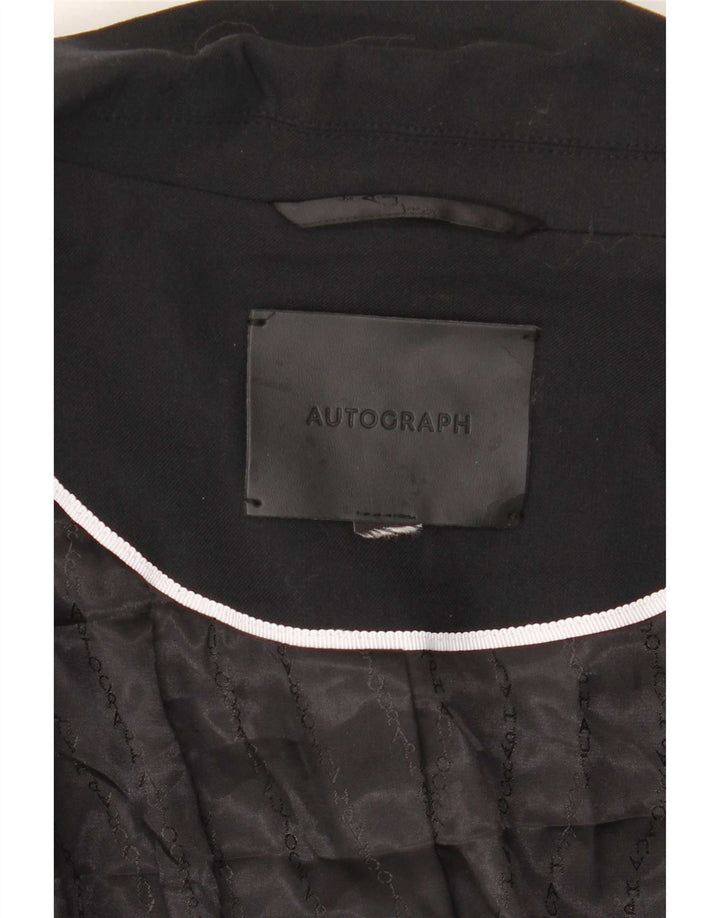 Женский пиджак Marks & Spencer с автографом на 1 пуговице, Великобритания 18 XL, черный