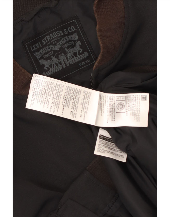 Мужской бомбер Levi's UK 44 2XL Черный Полиамид