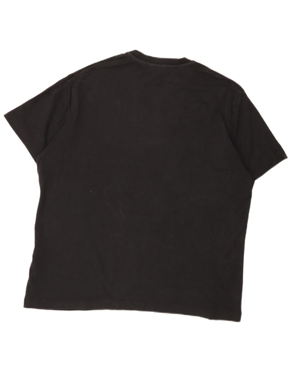 Мужская футболка Massimo Dutti 2XL, черный хлопок