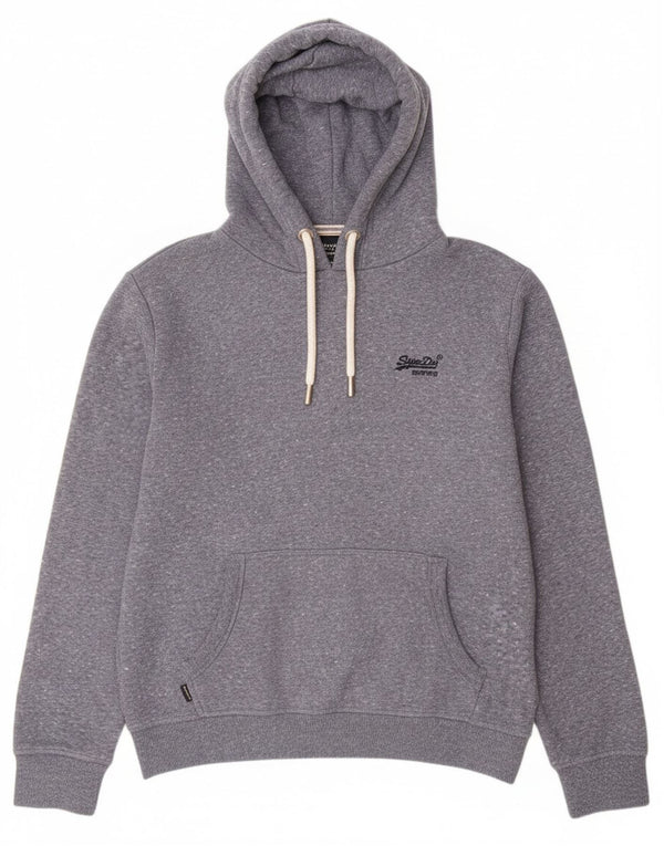 Мужской джемпер с капюшоном Superdry XL, синий в крапинку, хлопок