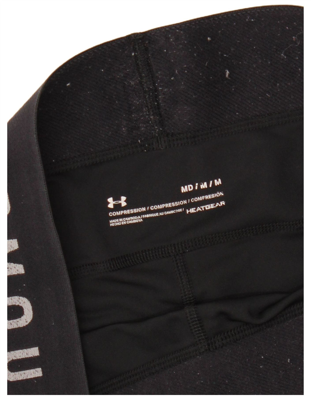 Женские леггинсы с рисунком Under Armour Heat Gear UK 12, средние, черные