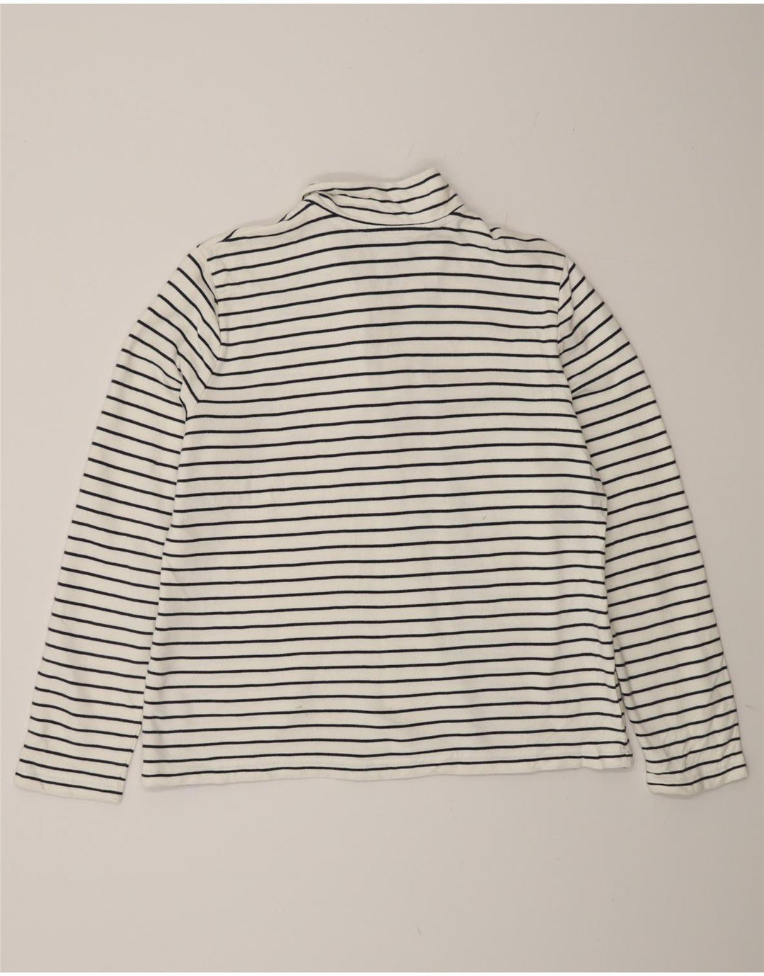 Женский свитер с воротником на молнии Ralph Lauren, Великобритания, 16, большие белые полоски