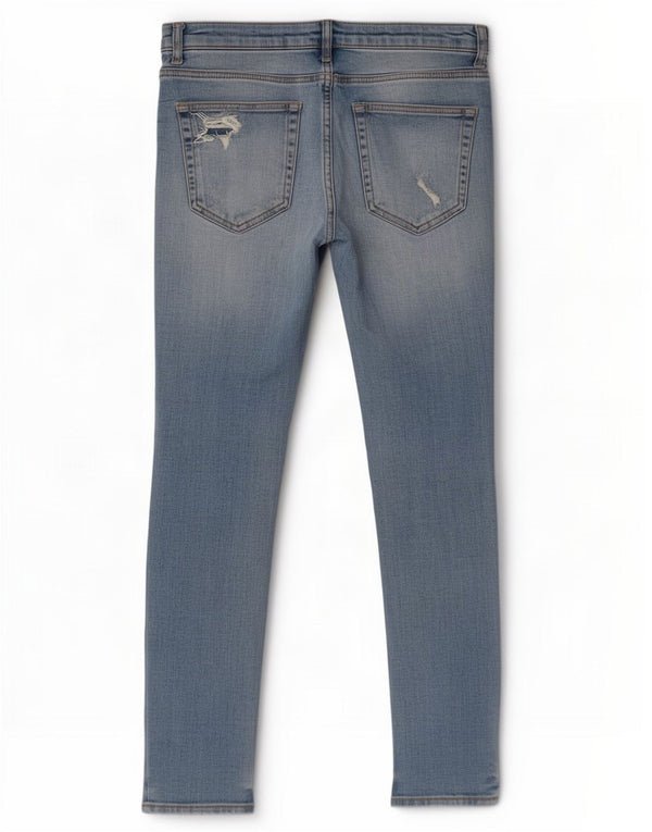 Мужские джинсы скинни Zara EU 46 XL W36 L29, синий хлопок