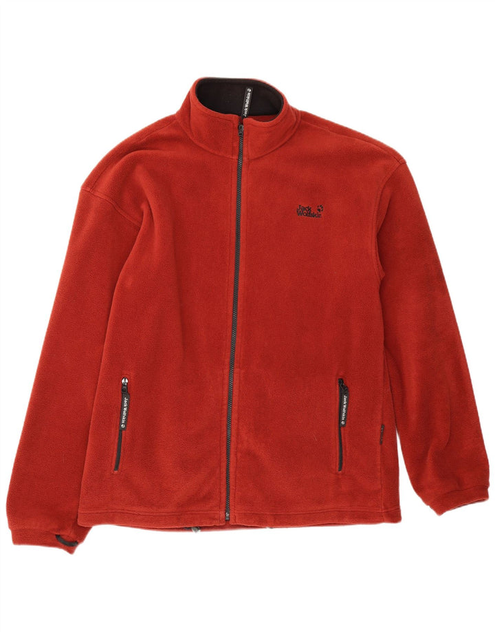 Мужская флисовая куртка Jack Wolfskin UK 42 XL, красный полиэстер