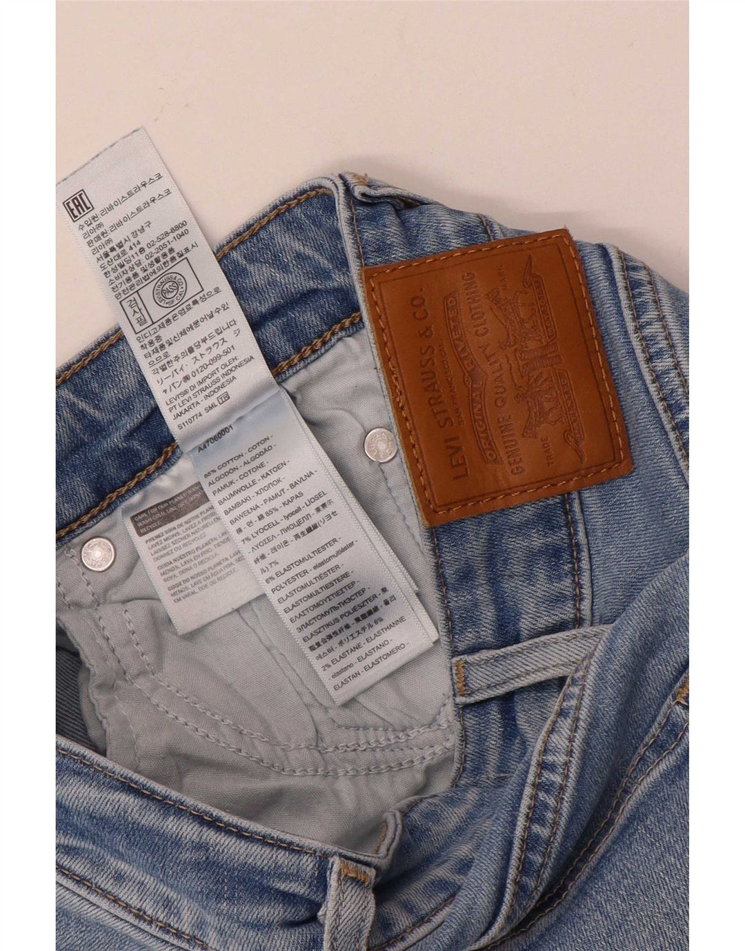 Женские джинсы Levi's 725 с высокой посадкой Bootcut W24 L28, синие, хлопок