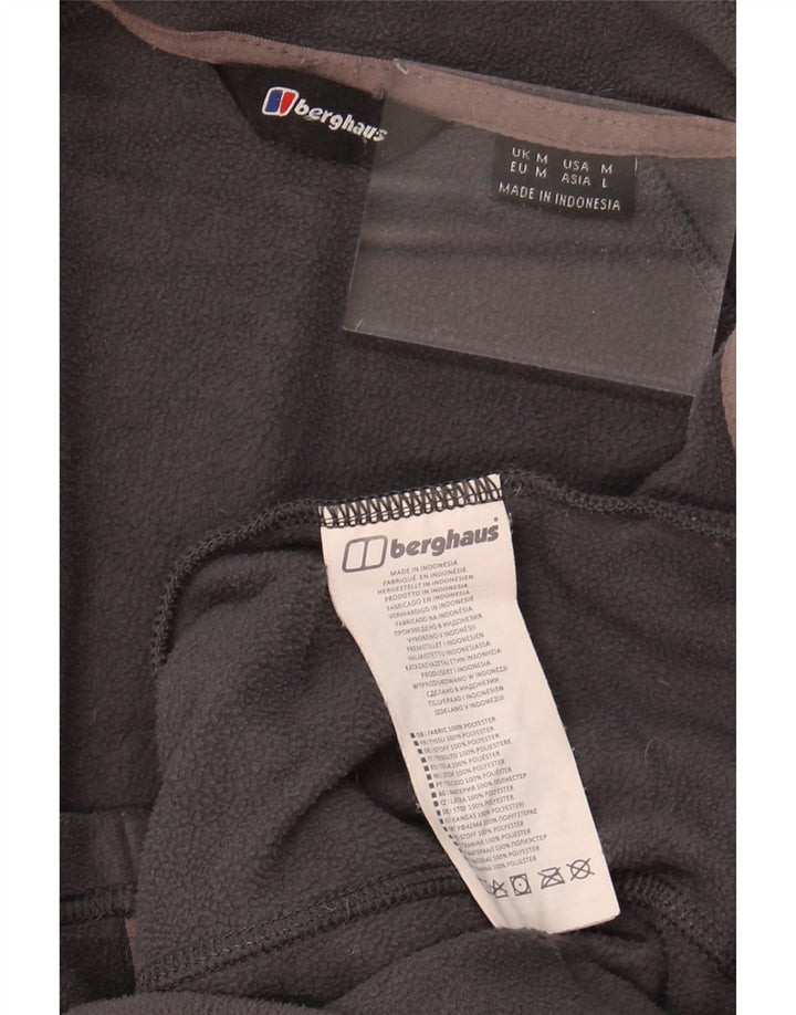 BERGHAUS Womens Fleece Jacket UK 14 Medium Grey Polyester