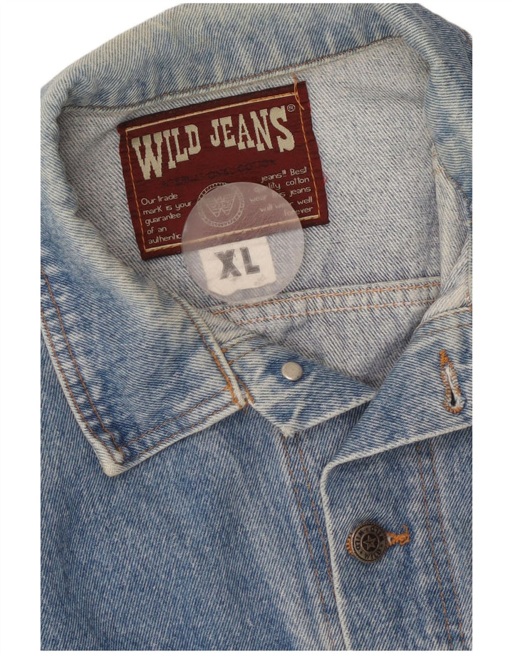 Мужская джинсовая куртка Wild Jeans UK 42 XL, синяя, хлопок
