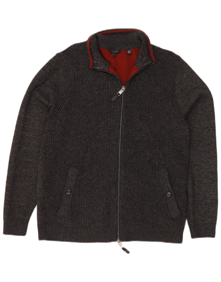 Мужской кардиган-свитер TED BAKER, размер 4, большой, серый, полиэстер