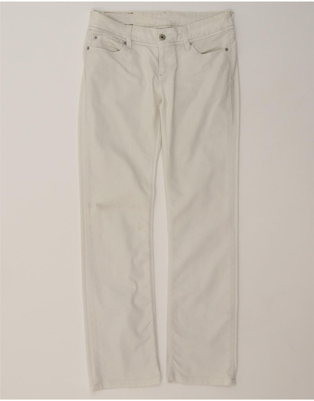 LEVI'S Womens Straight Jeans W30 L30 White Cotton Vintage Levi's and Second-Hand Levi's from Messina Hembry 