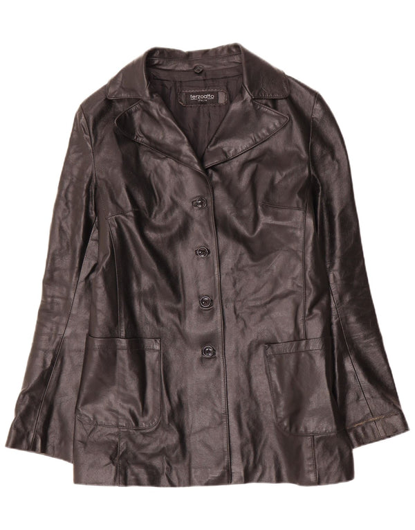 Женская кожаная куртка Terzoatto IT 44 Medium Black