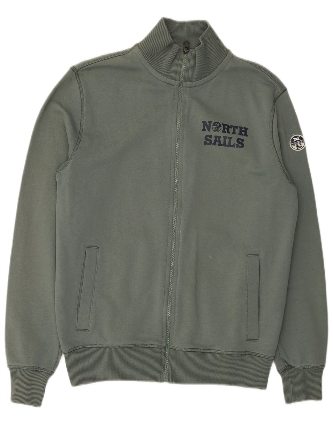 Мужская спортивная куртка North Sails с графическим рисунком 2XS, зеленый хлопок