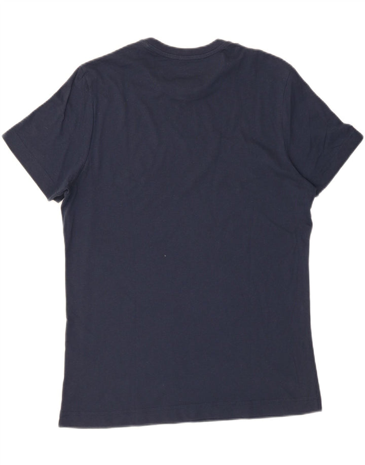 LOTTO Mens T-Shirt Top Medium Navy Blue Cotton Vintage Lotto and Second-Hand Lotto from Messina Hembry 