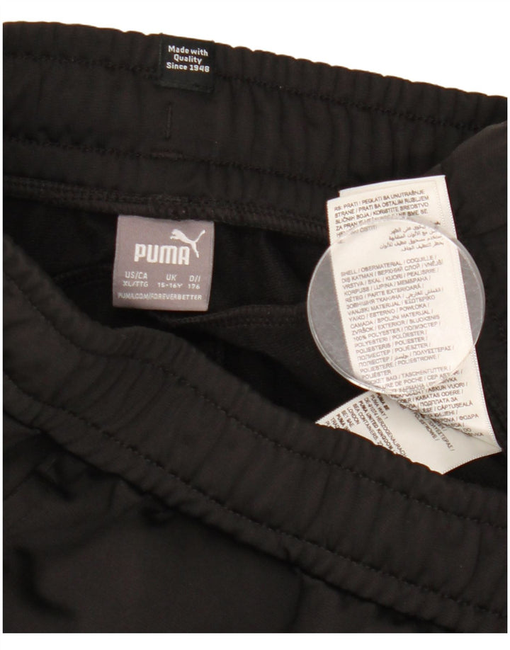 Спортивный костюм Puma для мальчиков, брюки для бега, 15–16 лет, черный полиэстер