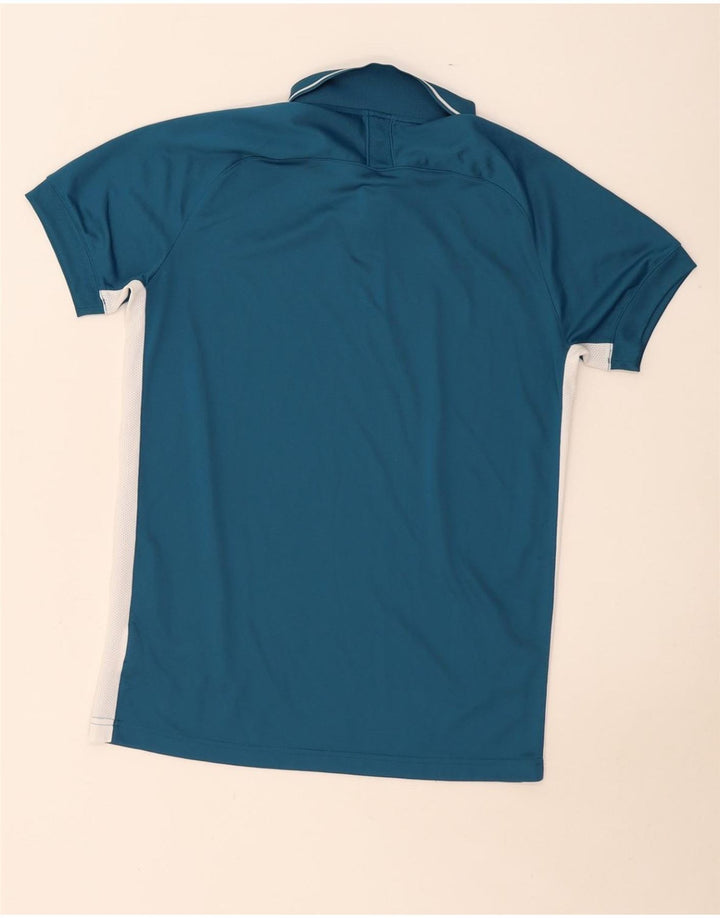 Мужская рубашка-поло Nike Dri Fit, большая синяя полиэстер