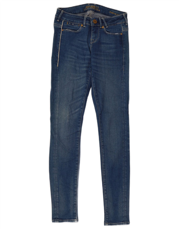 Женские джинсы скинни Guess W25 L29, синие, хлопок
