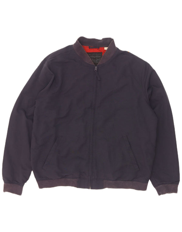 Мужской бомбер Levi's UK 42 XL Темно-синий Полиамид