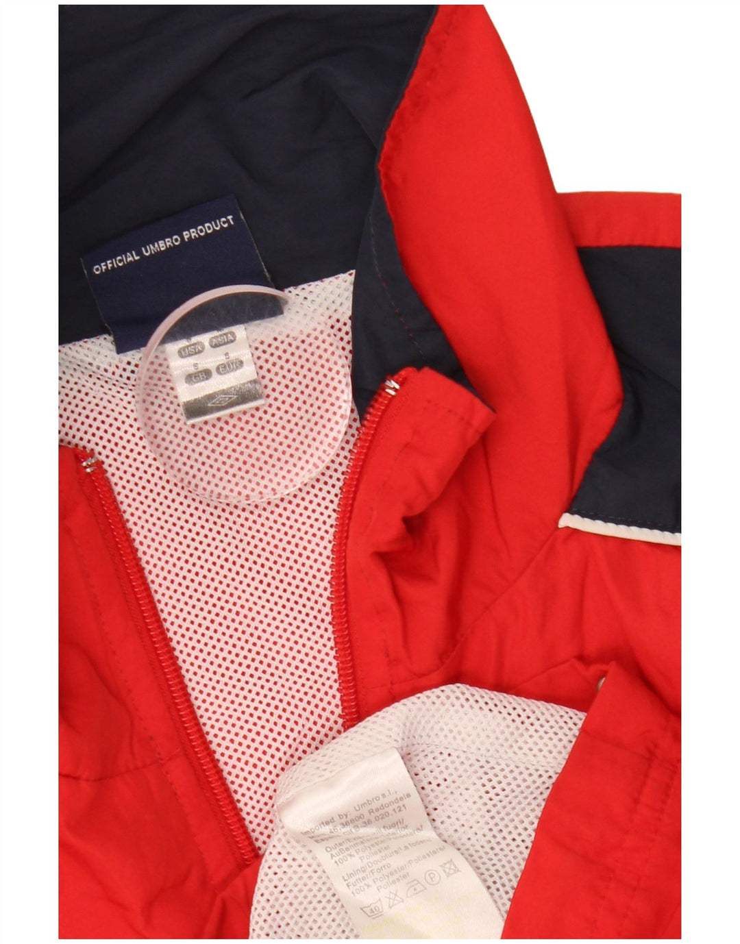 Umbro Мужской спортивный костюм с графическим рисунком, верхняя куртка, маленький красный полиэстер с цветными блоками