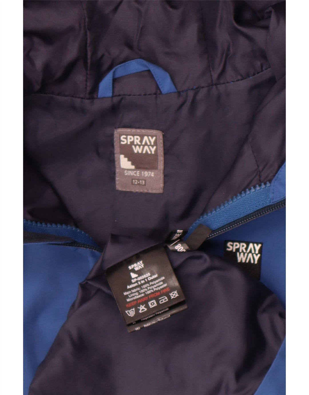 Дождевик Sprayway для мальчиков с капюшоном 12–13 лет, синий полиамид