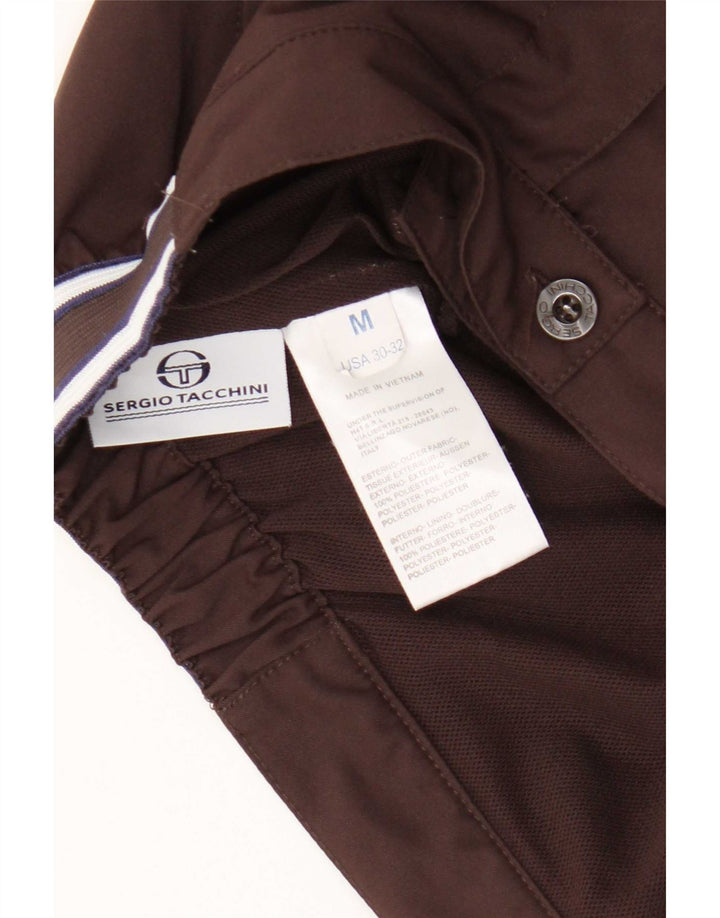 Мужские повседневные шорты Sergio Tacchini Medium W32 Коричневые из полиэстера
