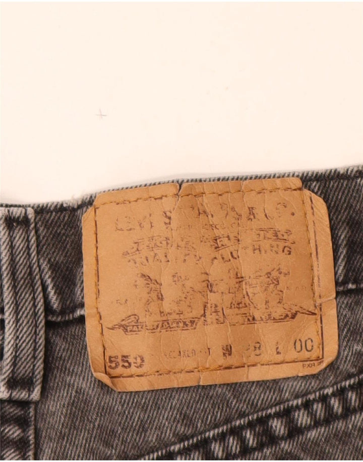 Женские джинсовые шорты Levi's 550 с высокой талией W28, средний серый цвет