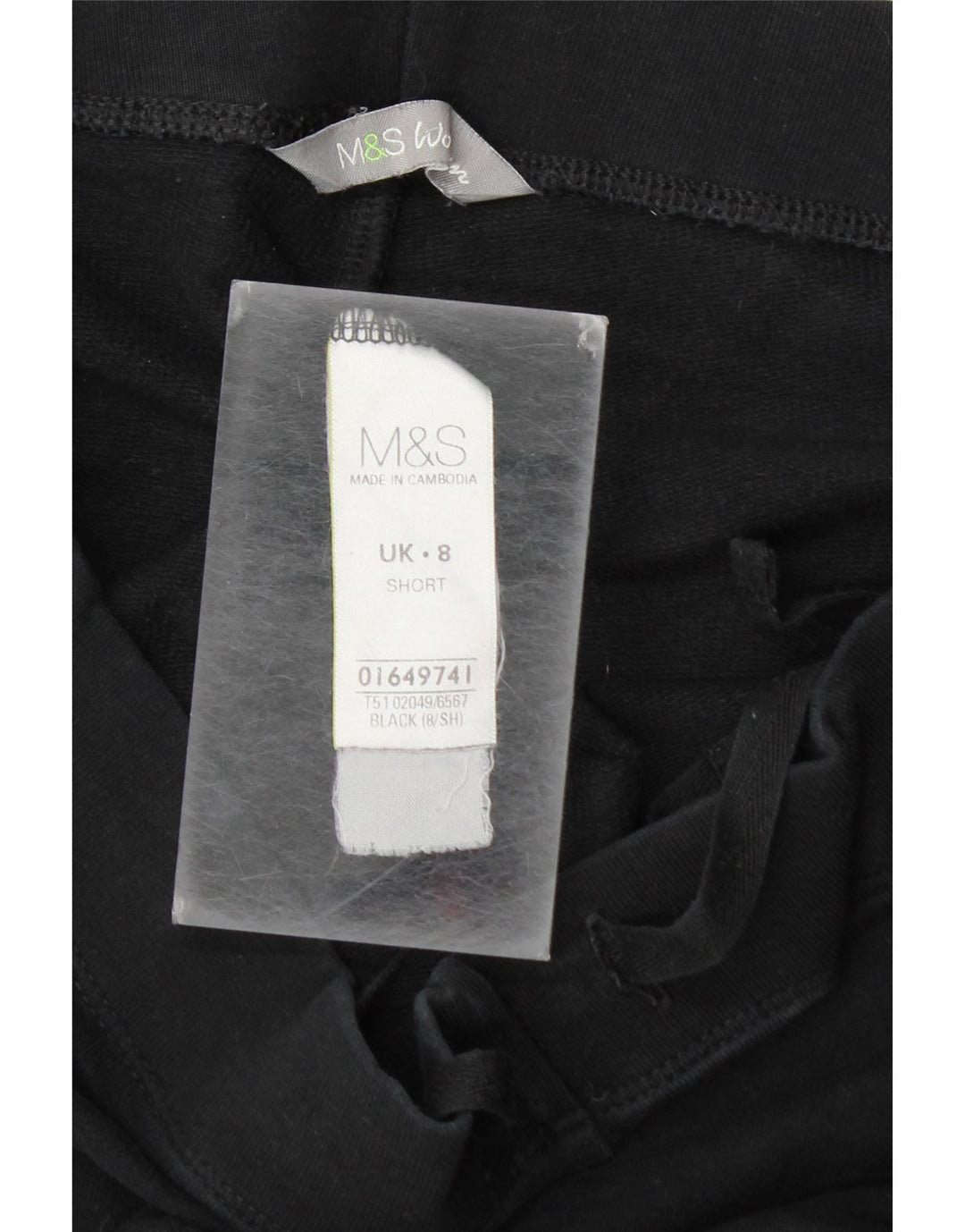 Женские спортивные брюки Marks & Spencer UK 8, маленькие, черные, хлопковые