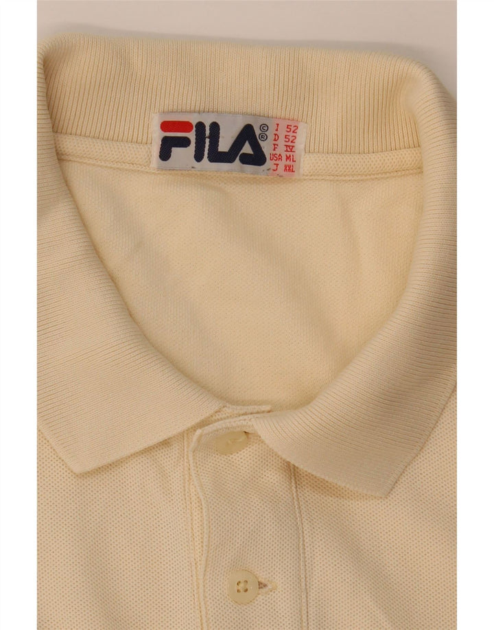 Рубашка Поло Мужская Fila IT 52 Большая Желтая