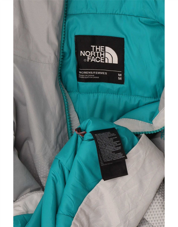 Женская дождевик с капюшоном The North Face UK 14, средний серый цвет с цветными блоками