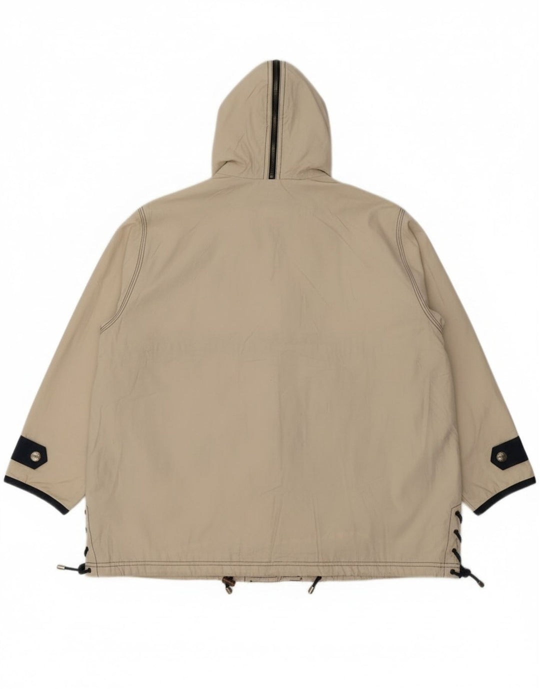 Винтажная женская оверсайз-дождевик с капюшоном, Великобритания, 8, маленький, белый, полиэстер