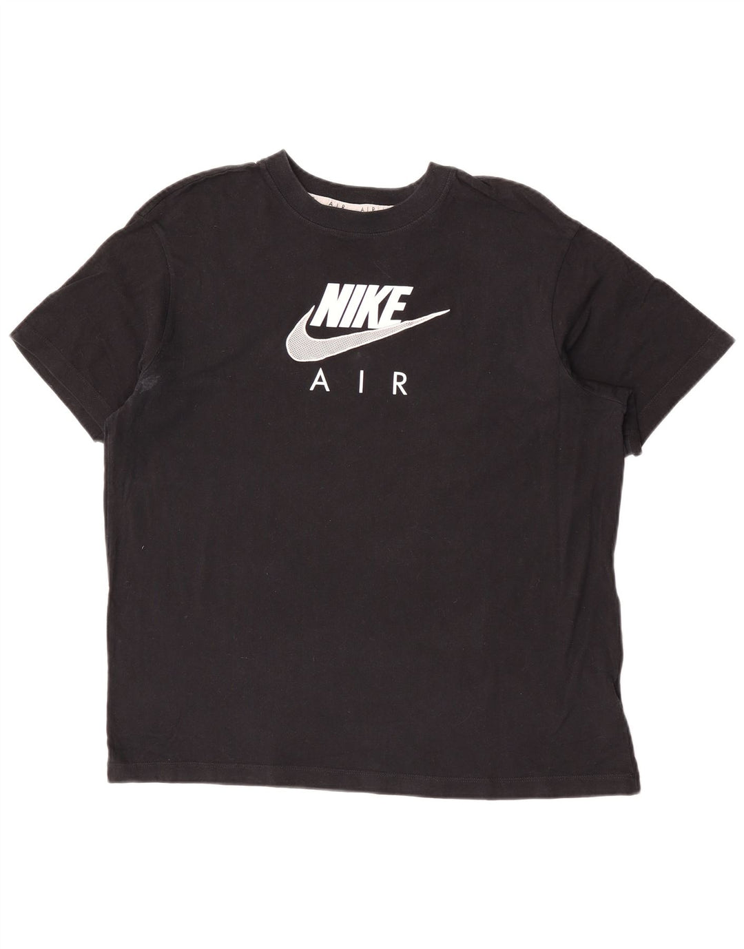 Мужская футболка с графическим рисунком Nike, средний черный хлопок