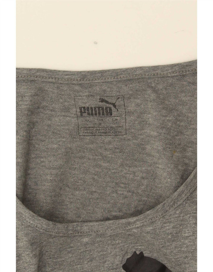 Мужской жилет с рисунком Puma, средний серый в крапинку