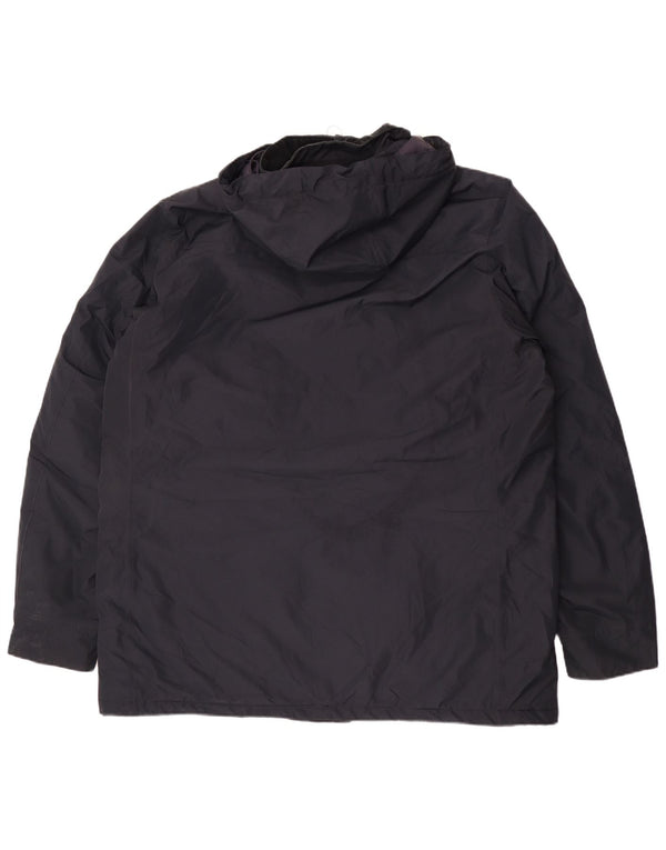 Мужская ветровка с капюшоном Barbour UK 44 2XL Темно-синий полиэстер