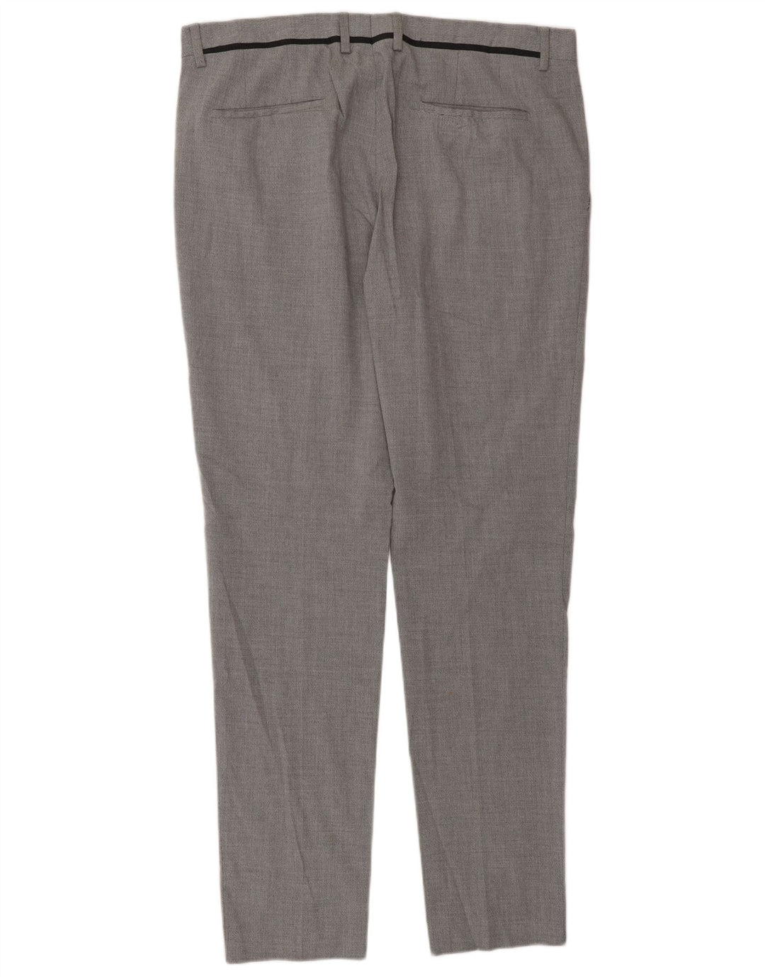 Мужские узкие костюмные брюки Zara EU 46 XL W36 L33, серый полиэстер