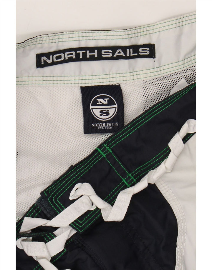 NORTH SAILS Мужские шорты для плавания, средние зеленые цветные блоки