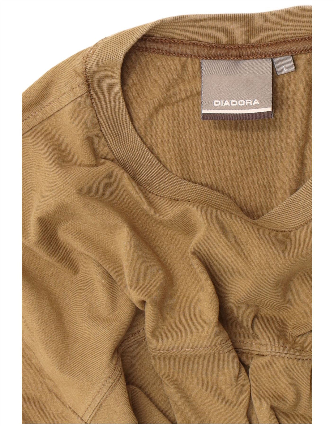 DIADORA Mens Graphic T-Shirt Top Large Brown
