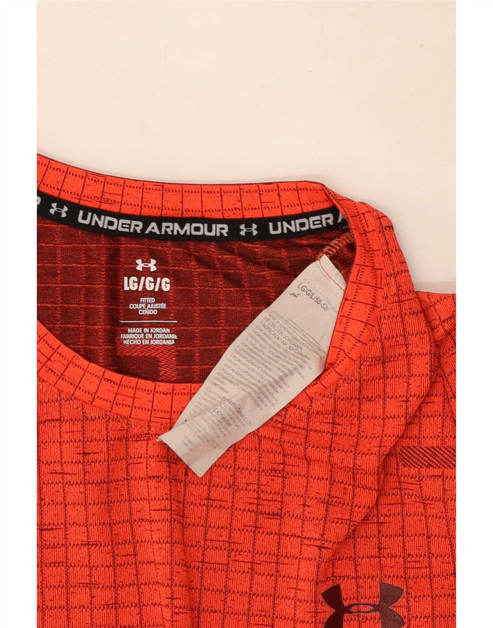 Мужская футболка с рисунком Under Armour, большой красный нейлон